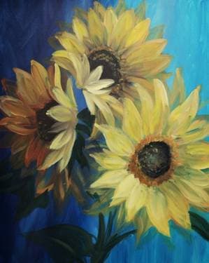 Sunflowers in Bloom - Paint and sip event at Hilton Pasadena in Pasadena , CA - PaintNite.com