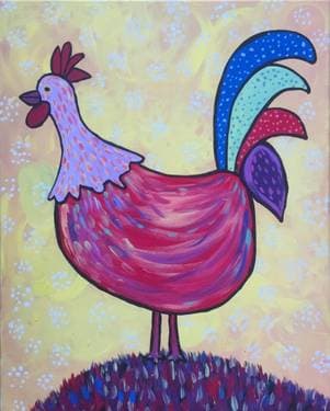 Hen Of A Good Time - Paint and sip event at Applebees in Chico, CA - PaintNite.com