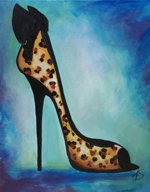 Cougar Shoes - Paint and sip event at Rise Neighborhood Cafe at Hotel Blackhawk in Davenport, IA - PaintNite.com