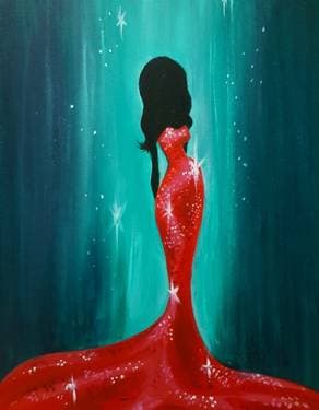 Miss Holli Day - Paint and sip event at 300 Club Lounge (Yosemite Lanes) in MODESTO, CA - PaintNite.com