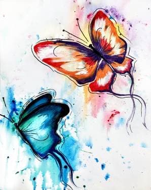 Butterfly Splash - Paint and sip event at Casa Mexico in Ottawa, ON - PaintNite.com