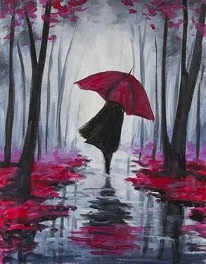 Autumn Stroll II - Paint and sip event at Wings Port Moody in Port Moody, BC - PaintNite.com