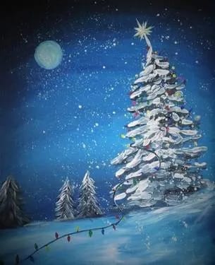 CHRISTMAS LIGHTS UP at JoseSanDance — Painting