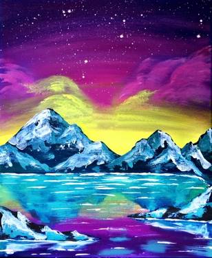 Snowy Mountain II — Painting