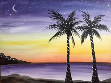Paradise Lights - Paint and sip event at Branch and Blade Brewing Company, Inc. in Keene, NH - PaintNite.com