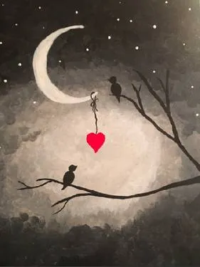 Sweetheart Birds @ Mingle 11/10/2026 — Painting