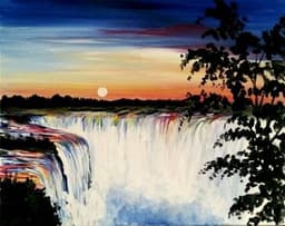 Waterfalls and Sunset thumbnail