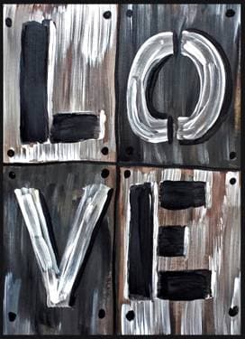 L.O.V.E. - Paint and sip event at PRIVATE EVENT: Sanford Rec Centre in Sanford, MB - PaintNite.com