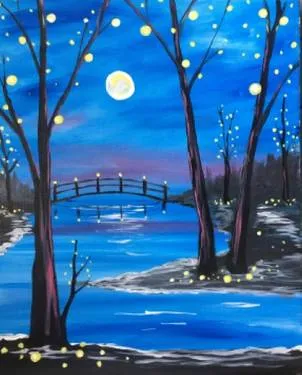 Fairy Lites at The Tap - Regina — Painting