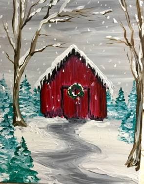 Holiday Barn - Paint and sip event at Mountainside in Princeton , MA - PaintNite.com
