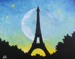 Starry Moonlit Paris thumbnail