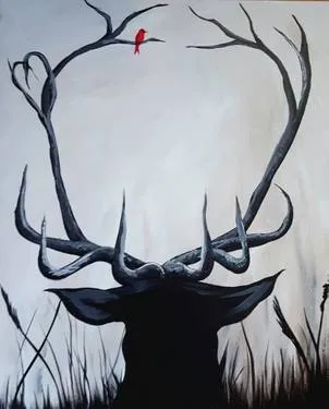 I Love You Deerly - Paint Nite event in Brampton, ON