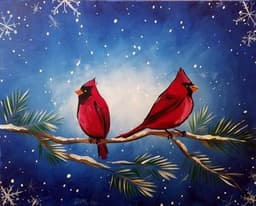 Cardinal Snowflakes thumbnail