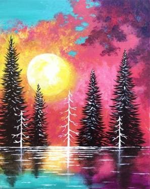 Sunset On The Lake - Paint Nite event in PORTLAND, OR