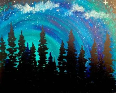 MidNite Lights at Mr Mike's Steak House Regina South — Painting