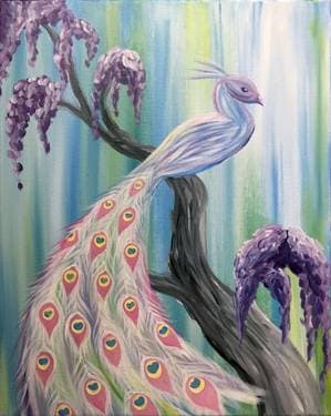 Serene Peacock - Paint Nite event in NAPA, CA