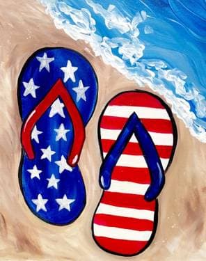 Yankee Beach Party - Paint and sip event at Margaritas (Medford) in Medford, MA - PaintNite.com