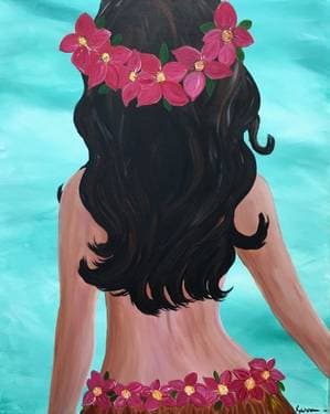 Island Girl - Paint Nite event in NAPA, CA