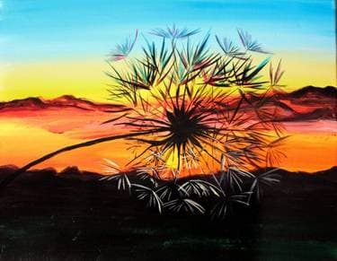 Sunset Wishes - Paint and sip event at Club90 in Sandy , UT - PaintNite.com