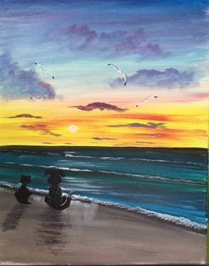 Survivor Tails - Paint and sip event at Machine Nightclub in Boston, MA - PaintNite.com