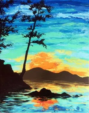 Sunrise Cove — Painting