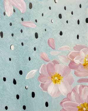 Raindrops On Roses - Paint and sip event at Old Spaghetti Factory in Duarte, CA - PaintNite.com