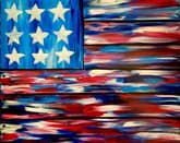 American Flag Faux Wood Board thumbnail