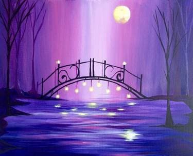 Magical Moonlit Violet Bridge with Melody Gillespie