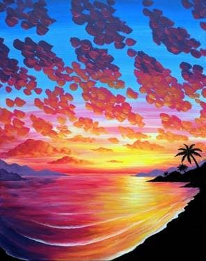 Caribbean Breeze - Paint and sip event at Mossop's Social House in Toronto , ON - PaintNite.com