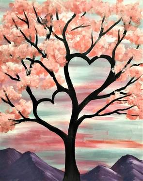 Heart Tree in the Mountains at JoseSanDance — Painting
