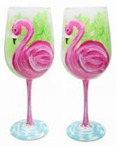 Flamingo Wine Glasses thumbnail
