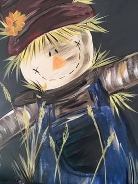Harvest Scarecrow - Paint and sip event at Coffee Culture Cafe and Eatery in Winnipeg, MB - PaintNite.com