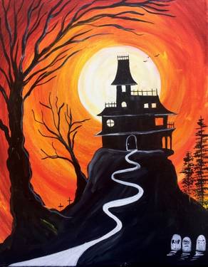 The haunted mansion — Painting