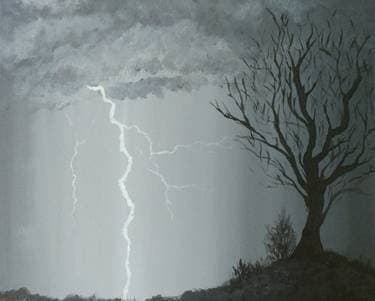 Thunder Struck - Paint and sip event at Obed & Isaac's Microbrewery + Eatery in Peoria, IL - PaintNite.com