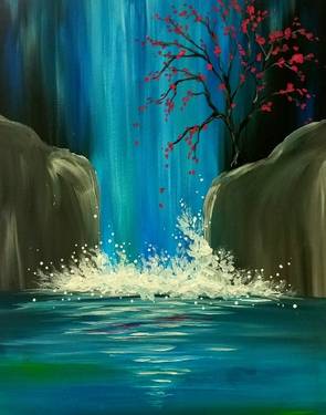 Thursday Waterfall Lagoon — Painting