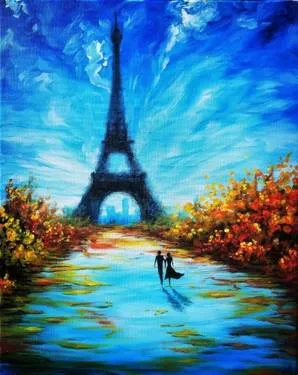 Stroll Through Paris at Dave & Buster's Glendale — Painting