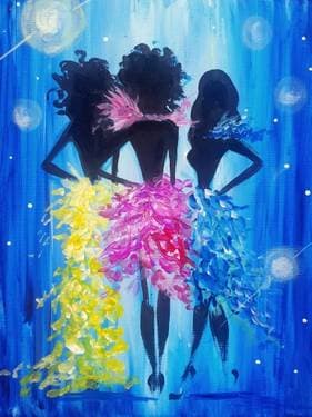 Flashing Lights - Paint and sip event at Slick Willie Table & Bar (Greenpoint) in Brooklyn, NY - PaintNite.com