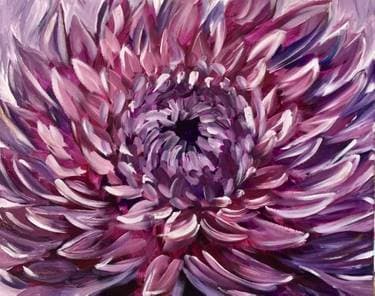 Black Magic Dahlia - Paint and sip event at Mongolian Village Grill West in Nepean, ON - PaintNite.com