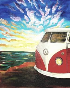 Ocean Dubs - Paint and sip event at Crescent City Bourbon & BBQ in Roanoke, VA - PaintNite.com