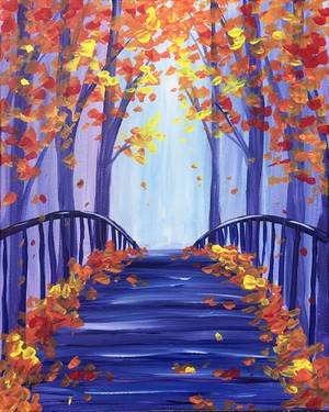 The Bridge into Fall — Painting