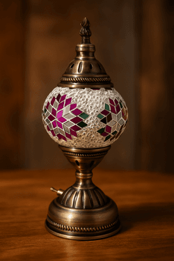 Turkish Style Mosaic Lamp - Traditional Lamp - Paint and sip event at Little Beasts Brewing Company in Whitby, ON - PaintNite.com