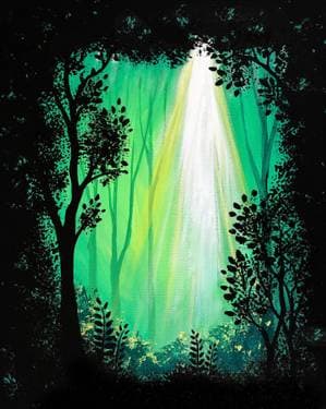 Emerald Green Forest - Paint and sip event at The Hub Grill & Bar - on Sossaman Rd - Mesa in Mesa, AZ - PaintNite.com