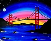 Moon Over the Golden Gate Bridge II thumbnail