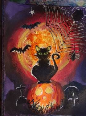 It's Spooky Around Here — Painting