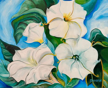 O'Keeffe's Jimson Flowers with Michelle Ducasse