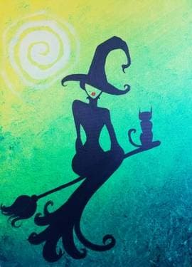 One Sexy Witch - Paint and sip event at CCC Private Event - 2 in San Bernardino, CA - PaintNite.com