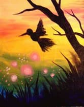 Humming Bird Taking Flight thumbnail