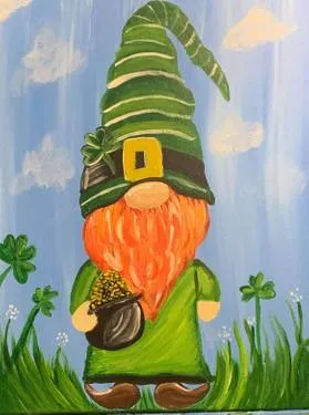 St. Patrick’s Day Gnome at The Pint Public House — Painting