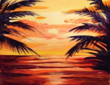 "Blazing Sunset" painting at Nottingham's (Columbia), Sat. July 11, at 6:00 p.m. -21-Years-old and over — Painting