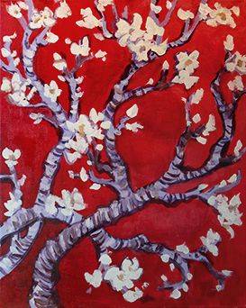 Paint Nite @ Broadway Nepean SATURDAYS: Van Gogh Blossoms — Painting